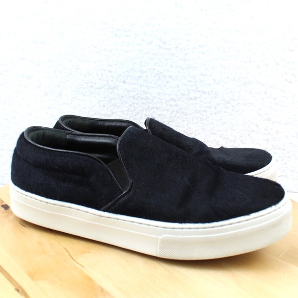 Celine Shoes - Celine Black and White Slip-On Sneakers